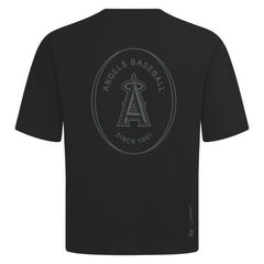 Los Angeles Angels Levelwear Register Oversized Luxe Signature Knit T-Shirt - Black
