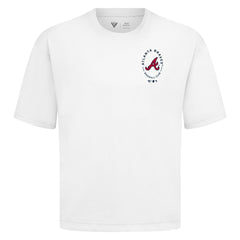Atlanta Braves Levelwear Register Oversized Luxe Signature Knit T-Shirt - White