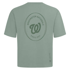 Washington Nationals Levelwear Register Oversized Luxe Signature Knit T-Shirt - Green