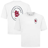 St. Louis Cardinals Levelwear Register Oversized Luxe Signature Knit T-Shirt - White