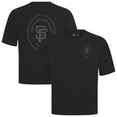 San Francisco Giants Levelwear Register Oversized Luxe Signature Knit T-Shirt - Black