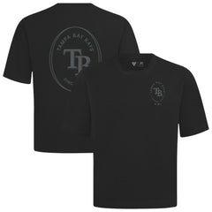 Tampa Bay Rays Levelwear Register Oversized Luxe Signature Knit T-Shirt - Black