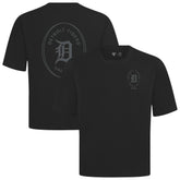 Detroit Tigers Levelwear Register Oversized Luxe Signature Knit T-Shirt - Black