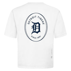 Detroit Tigers Levelwear Register Oversized Luxe Signature Knit T-Shirt - White