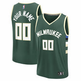 Milwaukee Bucks Fast Break Custom Jersey - Icon Edition - Green | Fanatics shop