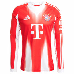 Bayern Munich 2025/26 Home Replica Long Sleeve Jersey - Red | Adidas discount