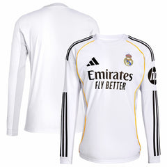 Real Madrid 2025/26 Home Replica Long Sleeve Jersey - White | Adidas shop