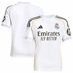 Real Madrid Youth 2025/26 Home Replica Jersey - White | Adidas cheap