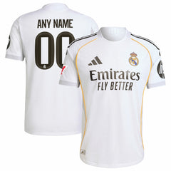 Real Madrid 2025/26 Home Custom Jersey - White | Adidas for sale