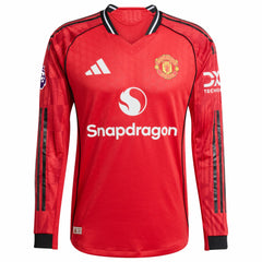Manchester United Home 2025/26 Custom Long Sleeve Jersey - Red | Adidas online
