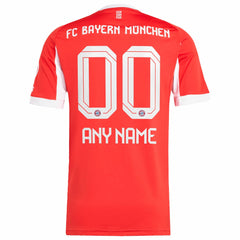 Bayern Munich 2025/26 Home Replica Custom Jersey - Red | Adidas on sale