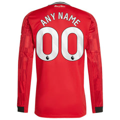 Manchester United Home 2025/26 Custom Replica Long Sleeve Jersey - Red | Adidas discount