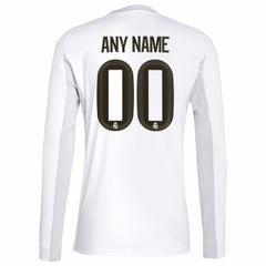 Real Madrid 2025/26 Home Replica Long Sleeve Custom Jersey - White | Adidas on sale