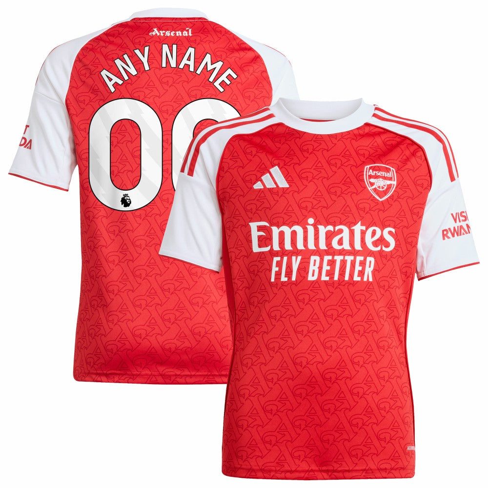 Arsenal Youth 2025/26 Home Replica Custom Jersey - Red | Adidas online