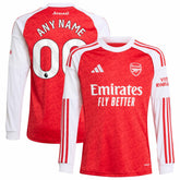 Arsenal Youth 2025/26 Home Replica Long Sleeve Custom Jersey - Red | Adidas discount