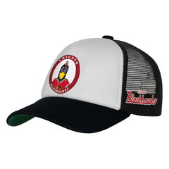 Chicago Blackhawks Mitchell & Ness Youth Mascot Adjustable Trucker Hat White