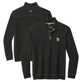 Minnesota Vikings Big & Tall Montego Bay Half-Zip Pullover - Black sale
