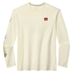 Cincinnati Bengals Oasis Endzone Lux Long Sleeve T-Shirt - Cream cheap