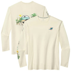 Miami Dolphins Oasis Endzone Lux Long Sleeve T-Shirt - Cream outlet