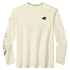 Carolina Panthers Oasis Endzone Lux Long Sleeve T-Shirt - Cream outlet