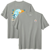 Pittsburgh Steelers Huddle & Hang Tens T-Shirt - Gray cheap