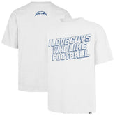 Los Angeles Chargers '47 Unisex I Love Guys Who Like Football Foundation T-Shirt - White for sale