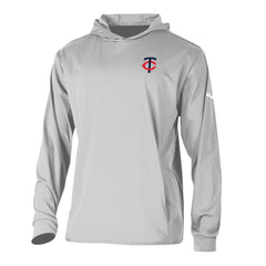 Minnesota Twins Long Drive Pullover Hoodie - Gray | Columbia