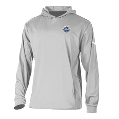New York Mets Long Drive Pullover Hoodie - Gray | Columbia