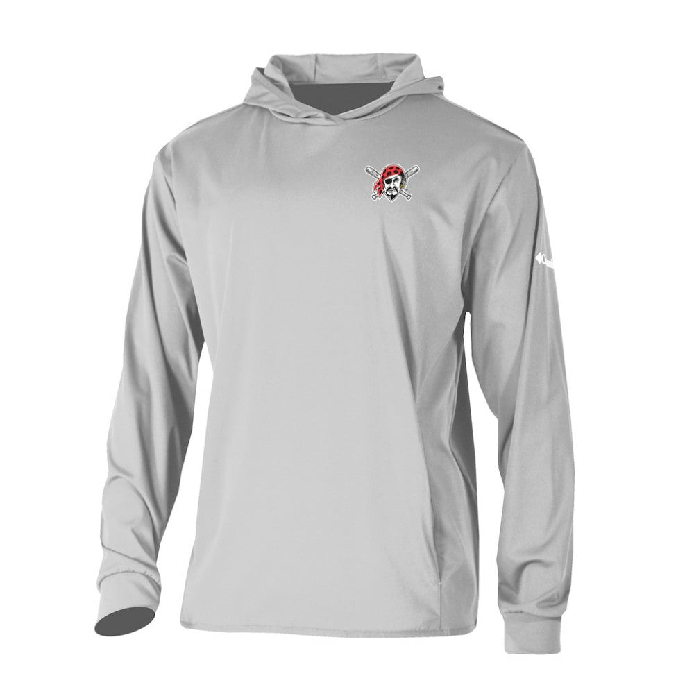 Pittsburgh Pirates Long Drive Pullover Hoodie - Gray | Columbia