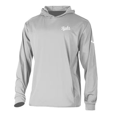 Cincinnati Reds Long Drive Pullover Hoodie - Gray | Columbia
