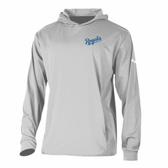 Kansas City Royals Long Drive Pullover Hoodie - Gray | Columbia