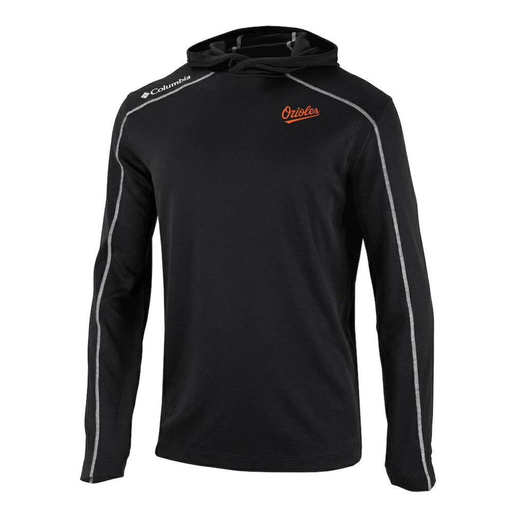 Baltimore Orioles Omni-Wick Shotgun Pullover Hoodie - Black | Columbia