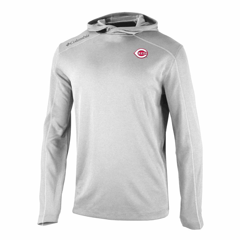 Cincinnati Reds Omni-Wick Shotgun Pullover Hoodie - Gray | Columbia