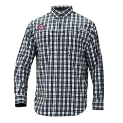 Washington Nationals Super Tamiami Omni-Shade Long Sleeve Button-Down Shirt - Navy | Columbia