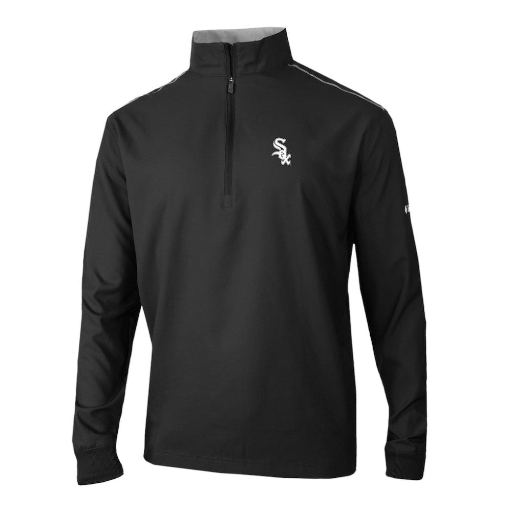 Chicago White Sox Omni-Wick Bogey's Paradise Quarter-Zip Pullover - Black | Columbia