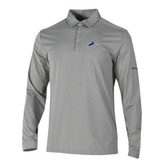 Tampa Bay Rays Omni-Wick Pin High Long Sleeve Polo - Gray | Columbia