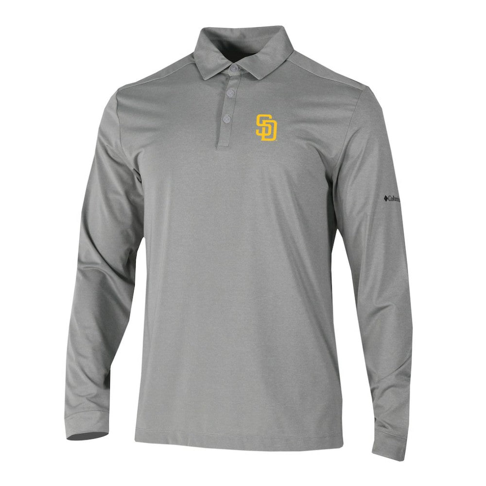 San Diego Padres Omni-Wick Pin High Long Sleeve Polo - Gray | Columbia