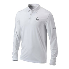 Colorado Rockies Omni-Wick Pin High Long Sleeve Polo - White | Columbia