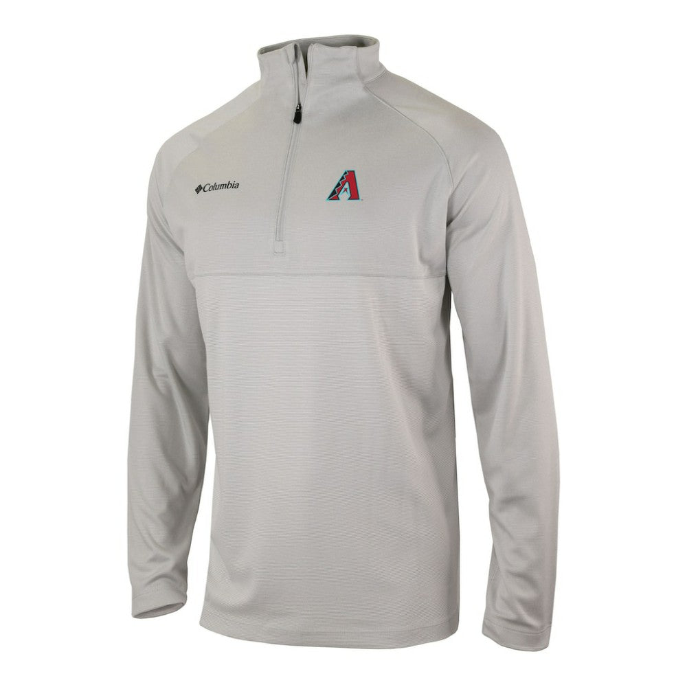 Arizona Diamondbacks Omni-Wick Raglan Rockin' It Quarter-Zip Pullover - Gray | Columbia