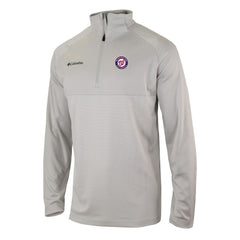 Washington Nationals Omni-Wick Raglan Rockin' It Quarter-Zip Pullover - Gray | Columbia