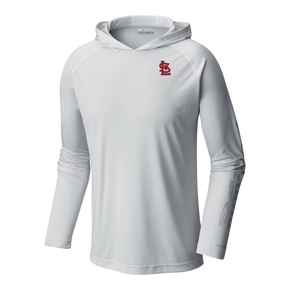 St. Louis Cardinals Terminal Tackle Omni-Shade Pullover Hoodie - White | Columbia