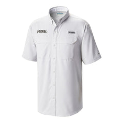 San Diego Padres Omni-Wick Low Drag Offshore Button-Up Shirt - Gray | Columbia