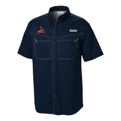 St. Louis Cardinals Omni-Wick Low Drag Offshore Button-Up Shirt - Navy | Columbia