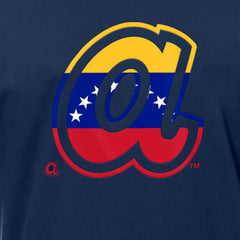 Atlanta Braves Venezuelan Flag Logo T-Shirt - Navy | New Era