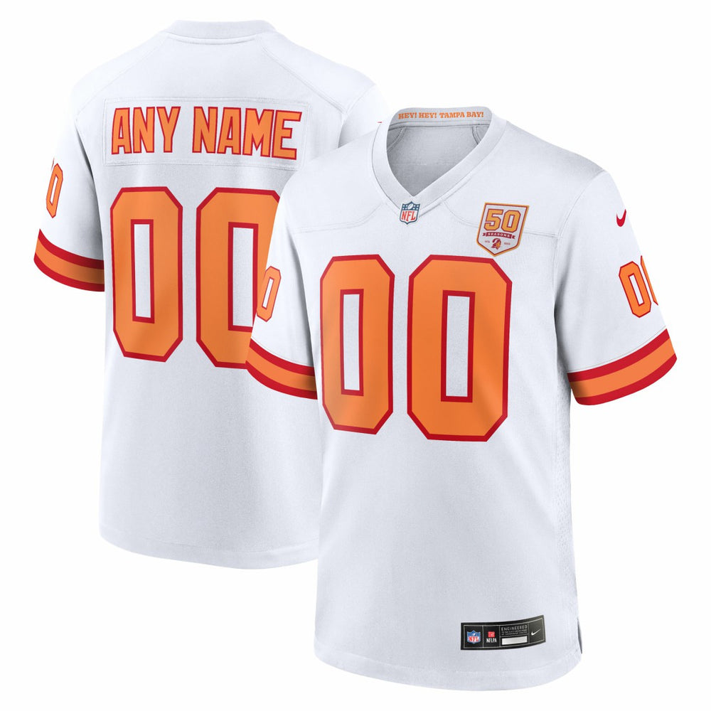 76 Tampa Bay Buccaneers 50th Season Custom Game Jersey - White | Nike online