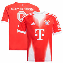 Harry Kane Bayern Munich Youth 2025/26 Home Replica Jersey - Red | Adidas cheap