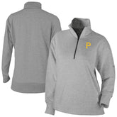 Pittsburgh Pirates Women's Birchwood Hills Quarter-Zip Pullover - Gray | Columbia