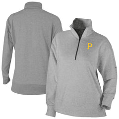 Pittsburgh Pirates Women's Birchwood Hills Quarter-Zip Pullover - Gray | Columbia