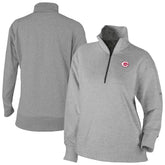 Cincinnati Reds Women's Birchwood Hills Quarter-Zip Pullover - Gray | Columbia