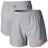 Cincinnati Reds Women's Tamiami Pull-On Shorts - Gray | Columbia